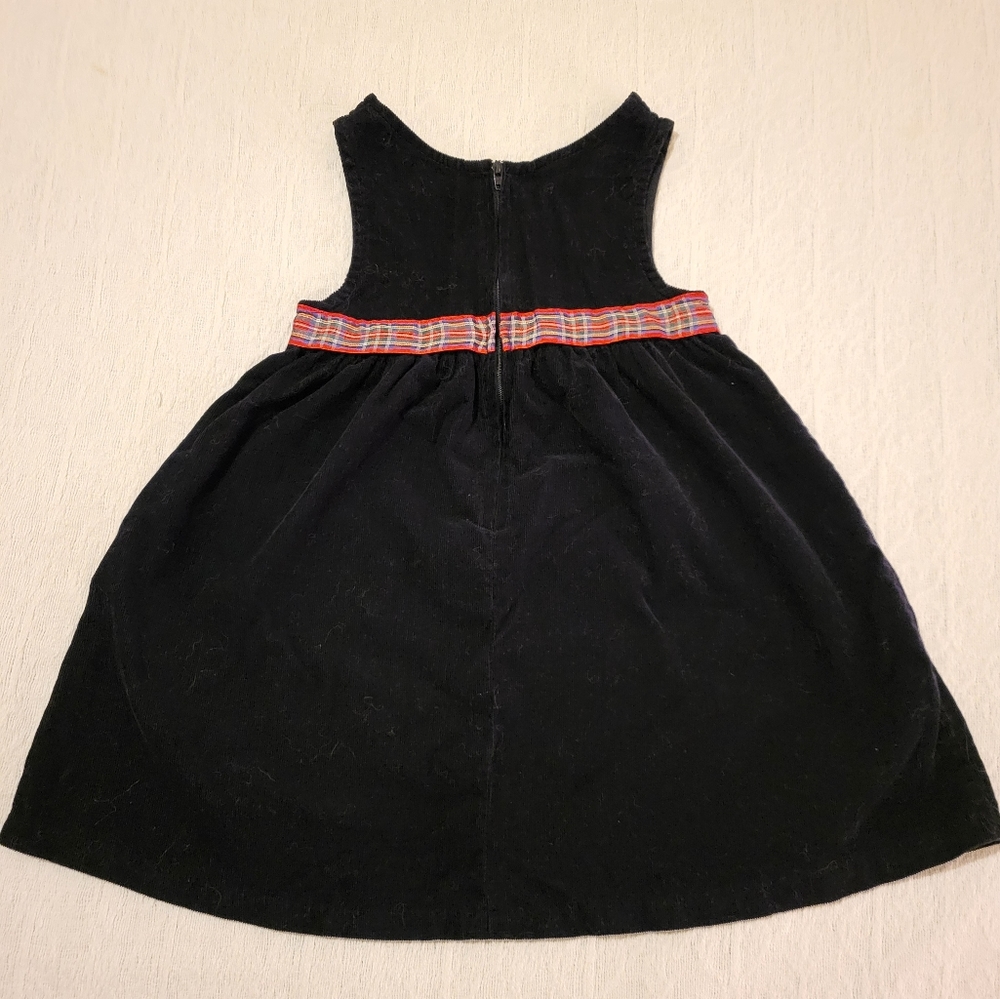 Bonnie Baby Black Corduroy Dress Jumper Ladybug - Picture 2 of 12